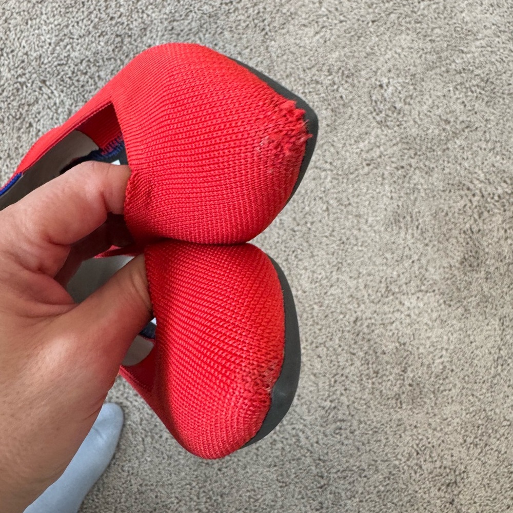 Rothy's Vibrant Red Pointed Flats - Picture 7 of 8